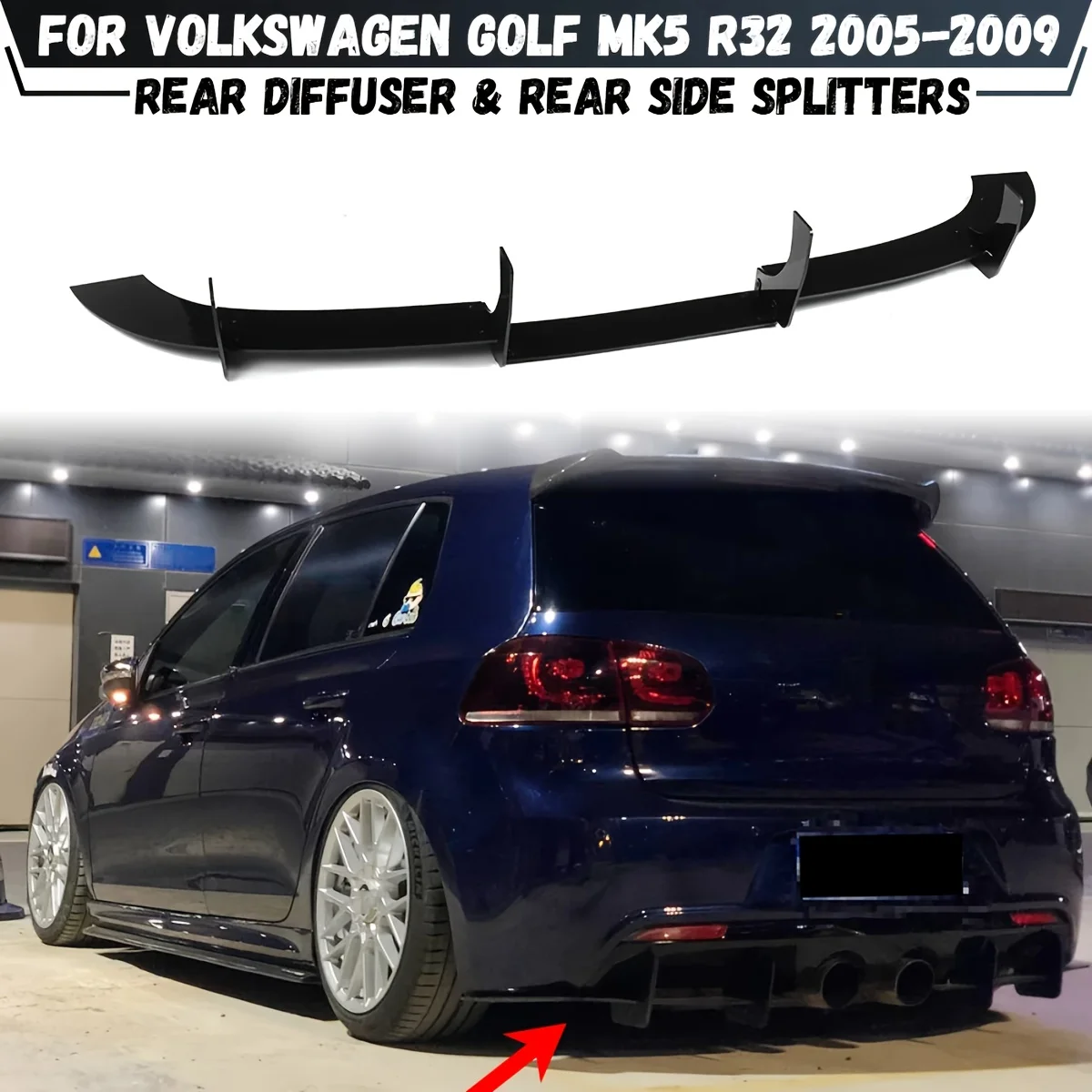 Car Rear Bumper Lip… - image