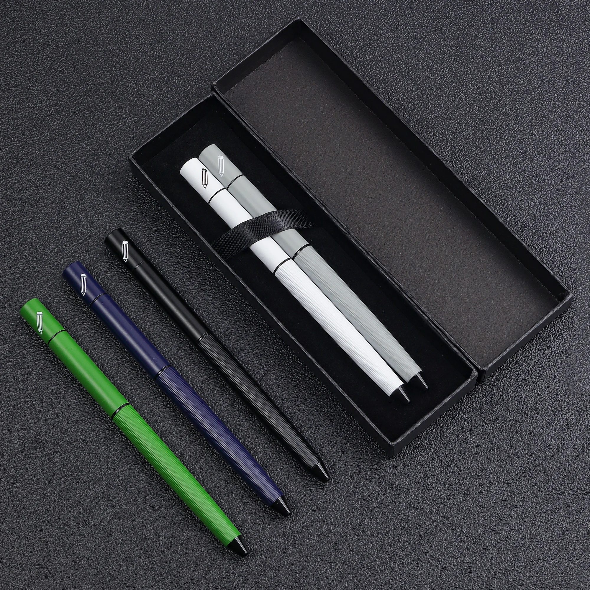 1pc high-quality double-end pen,ballpoint pen and pencil,convenient for note taking,gift box packaging,office school stationery