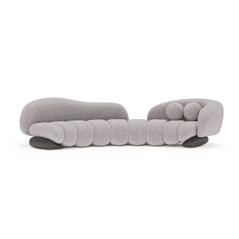 High-end lamb wool special-shaped sofa