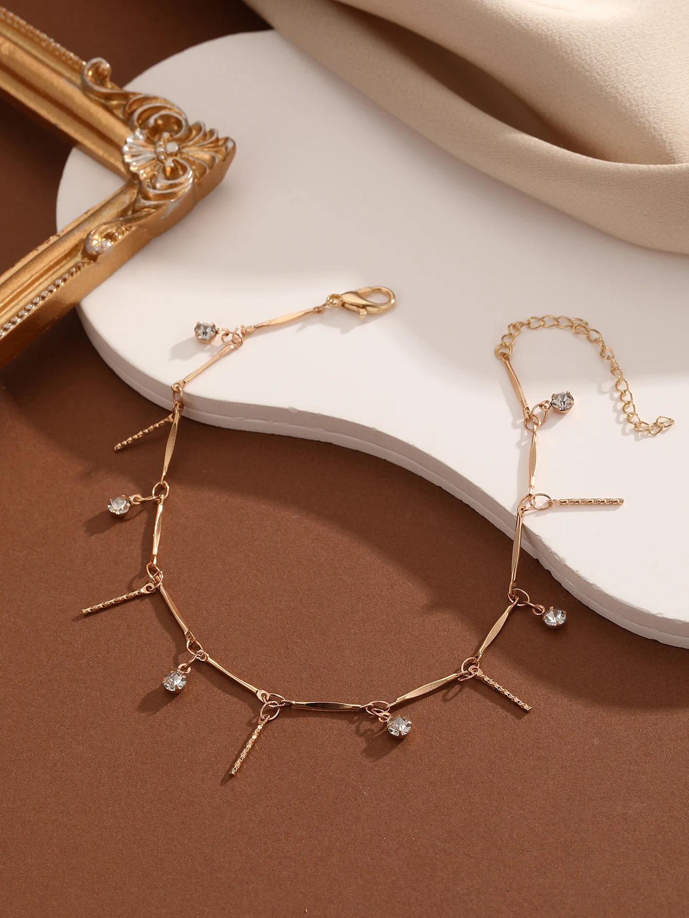 Elegant Pearl Flower Zircon Anklets For Women Barefoot Crochet Sandals Foot Jewelry Leg Anklet On Foot Bracelets Leg Chain