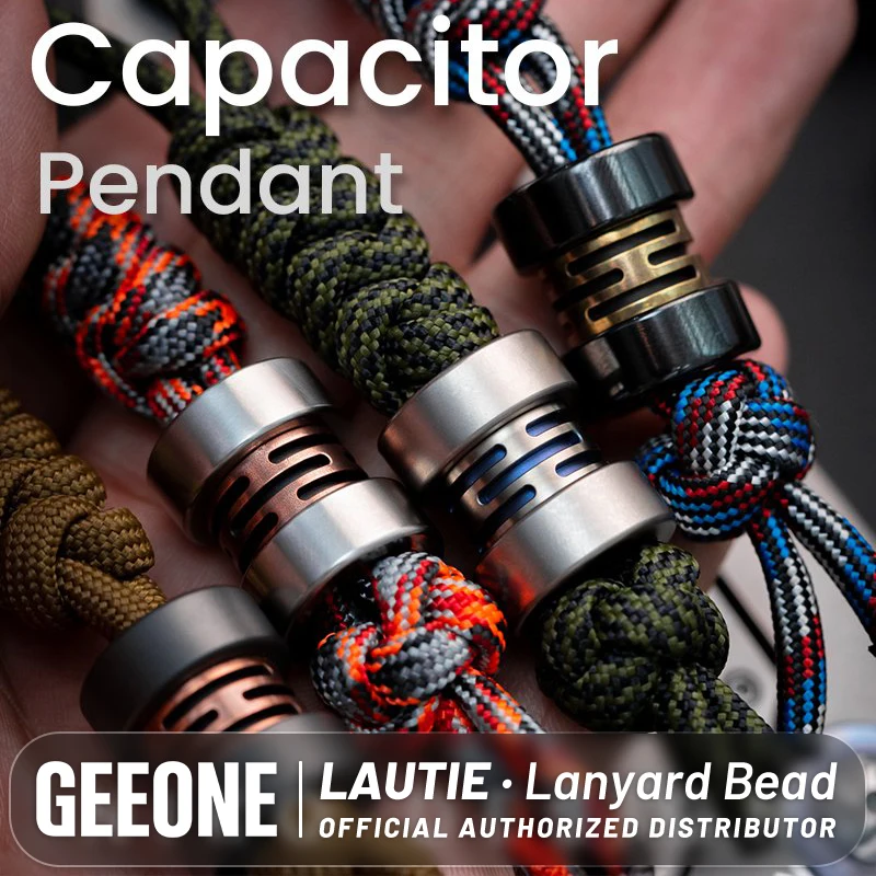 LAUTIE “Capacitor” Lanyard Bead pendant Stress Relief Toys Multi EDC Fashion Play Fidget Spinner In Stock Original