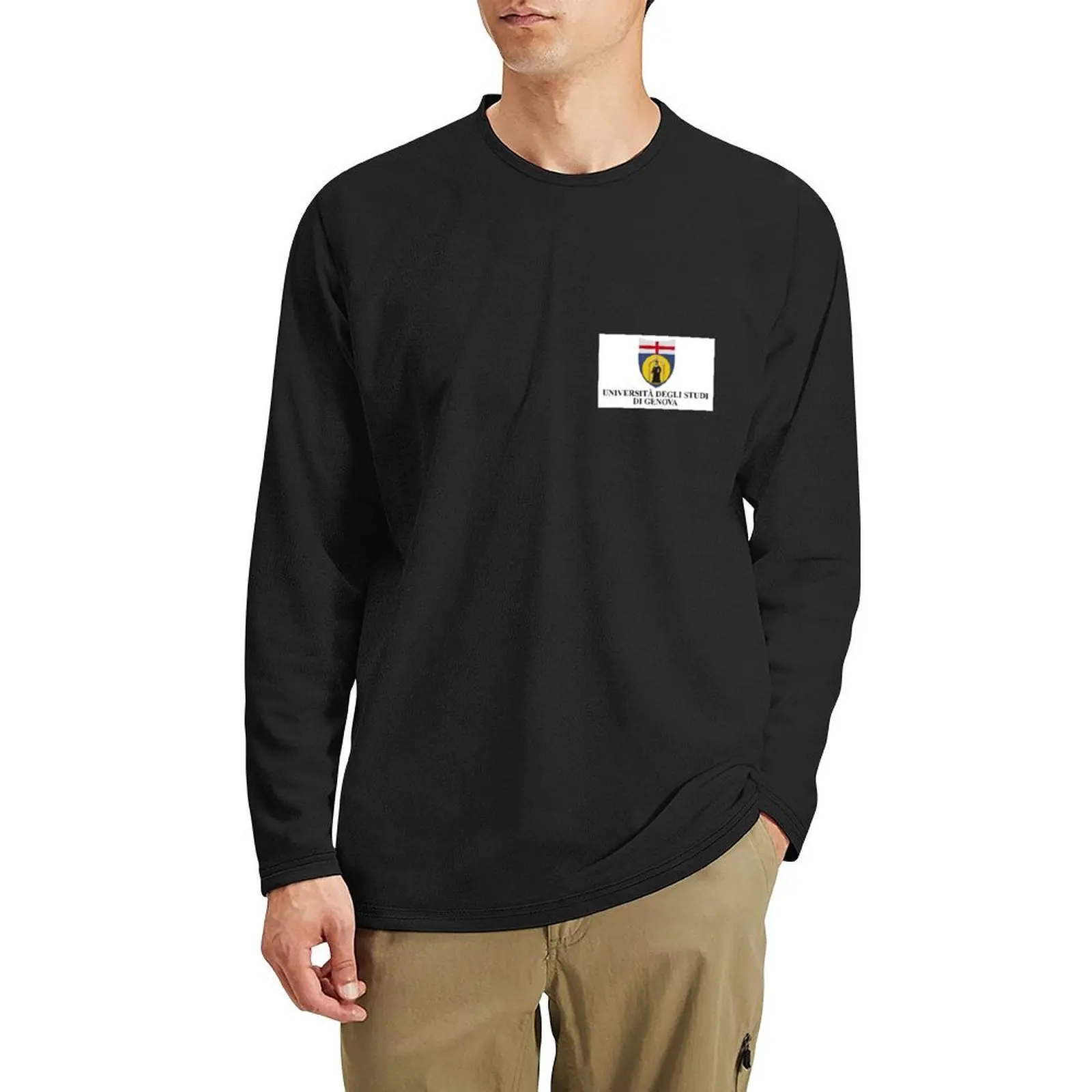

Tshirt Università degli studi di Genova Logo Long T-Shirt cute tops cute clothes black t shirts mens t shirts pack
