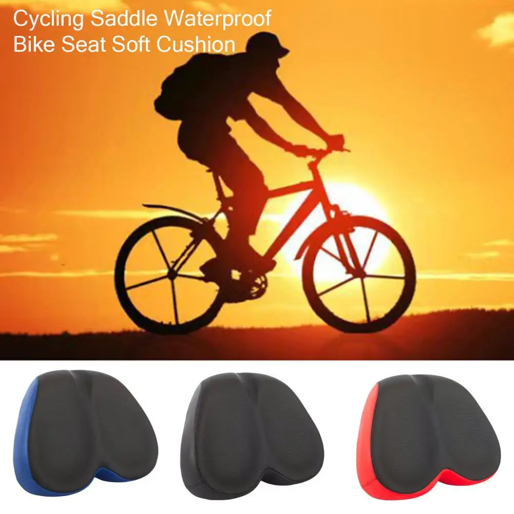 

Bicycle Saddle Durable Breathable Emarginate Riding Big Cushion Bicycle Saddle Soft Seat Cycle Accessories