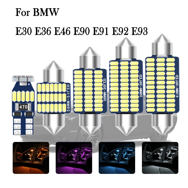 

Car LED Interior Light Canbus Kit For BMW 3 Series E30 E36 E46 E90 E91 E92 E93 F30 F31 F34 320i 320d 320e Coupe Touring