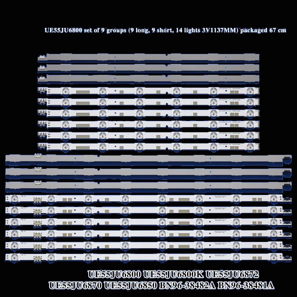 Imagem -02 - Retroiluminação Led para Un55js7200 Ue55ju6800k Ue55ju6870u Ue55ju6800 Ue55ju6872u Un55js700df 55ju6800 V5dr _ 550sca 550scb _ r0