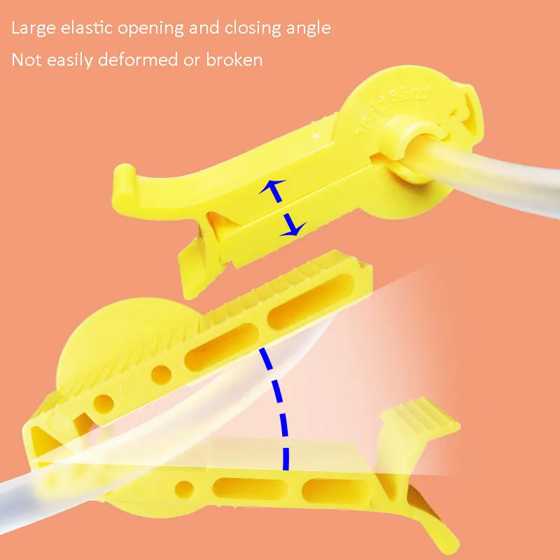 Peritoneal Dialysis Clamp Blue Care อุปกรณ์สายคลิป Flow Control Clamp 10Pcs Match แต่ละยี่ห้อภายนอกท่อ