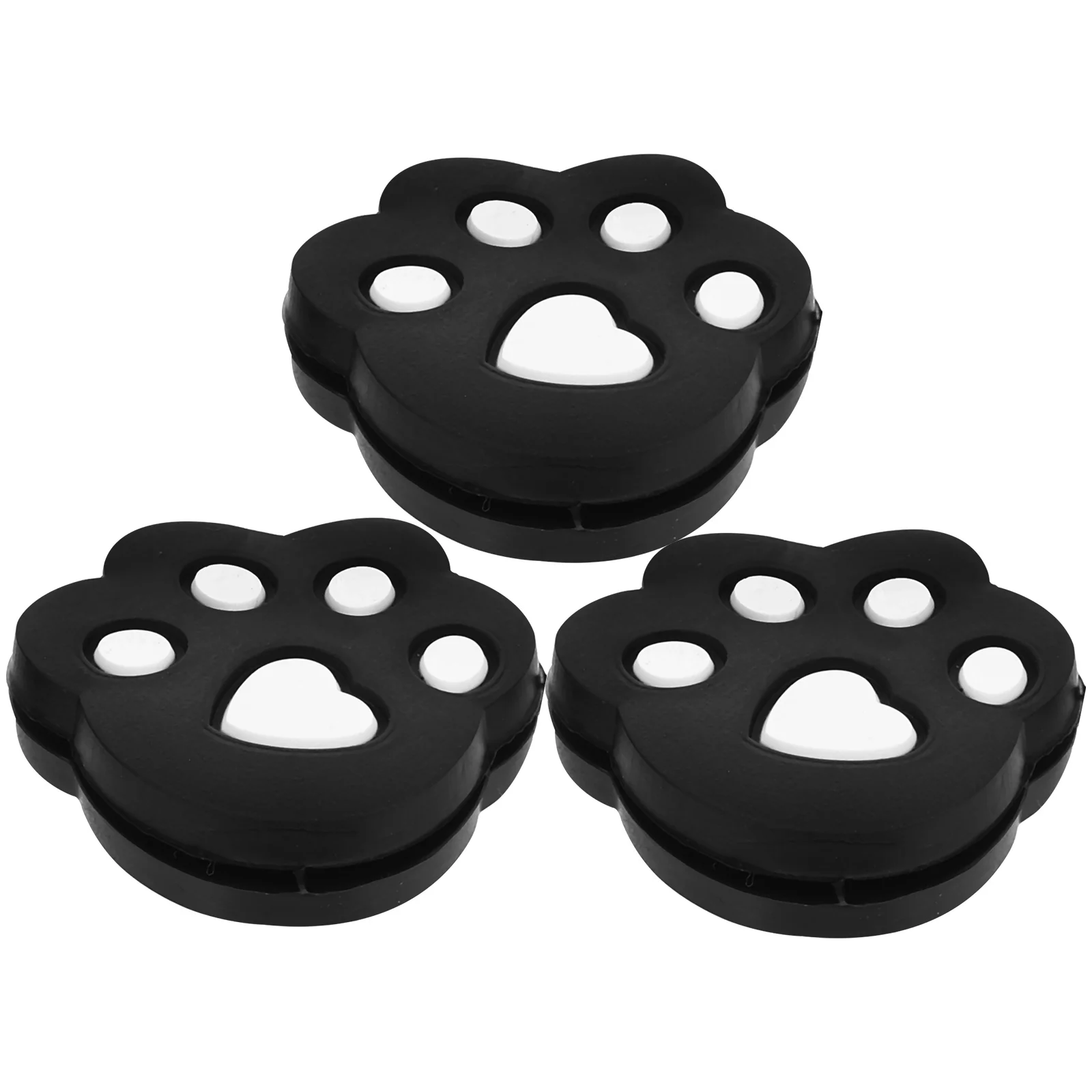 

3 Pcs Tennis Rackets Shock Absorber Dampening Supplies Vibration Dampener Damping Racquet Black Man