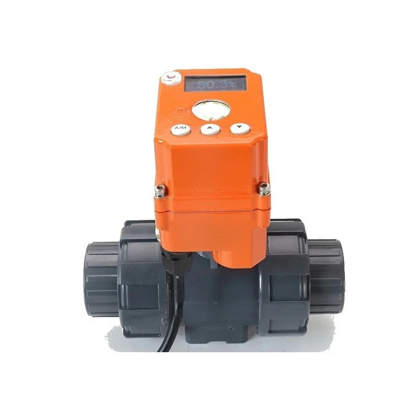 wireless PVC electric ball valve WIFI remote control electric actuator PVC automatic valve