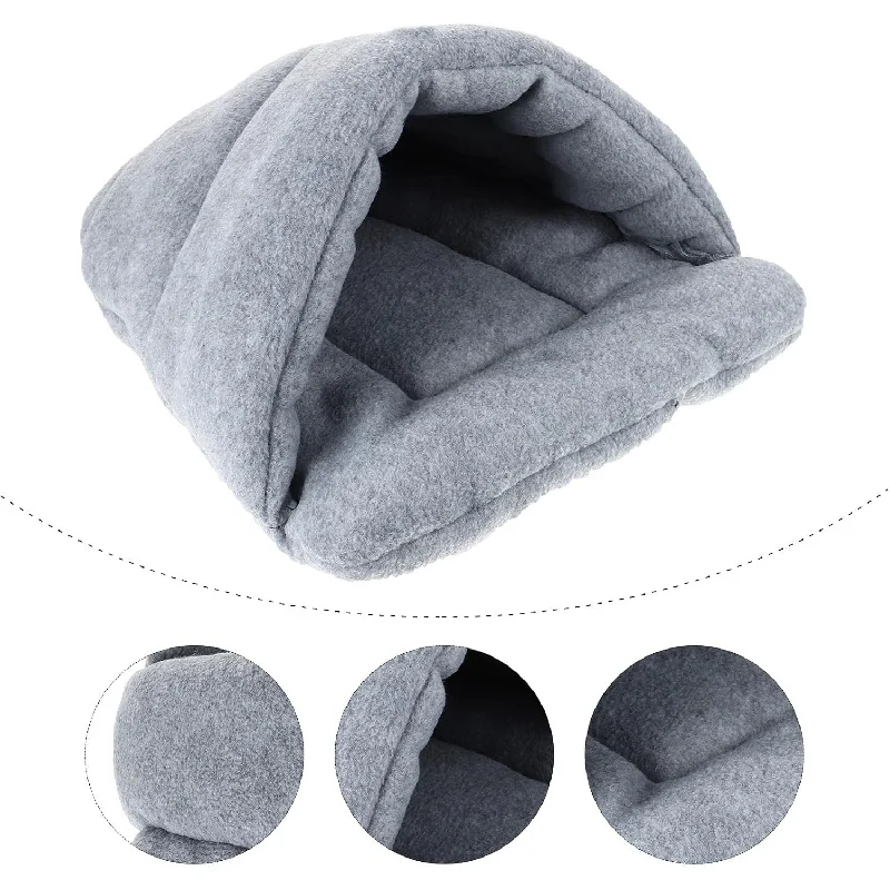 

Удобное отделение для скрытия домашних животных для ёжиков и морских свинок, полузакрытый треугольный стиль, роскошный зимний спальный мешок.