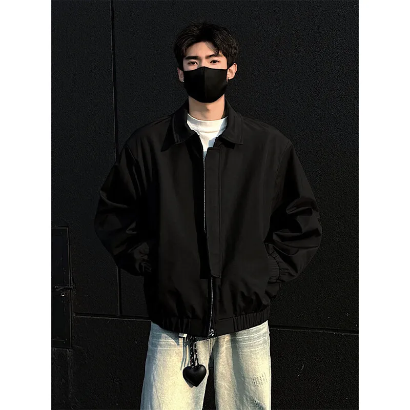 Spring Short Jacket Men Fashion Green Black Jacket Men Streetwear Hip-hop Loose Bomber Jacket Mens Casual Jackets Coat M-3XL