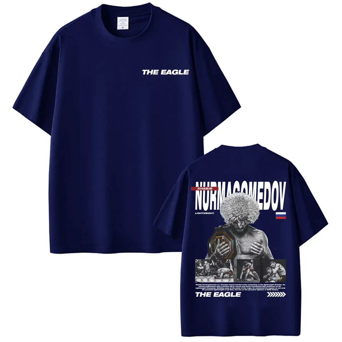 Khabib Nurmagomedov The Eagle Merch T Shirts Men Women Violence Aesthetic Oversized T-shirt Summer Tops Loose T Shirt Streetwear