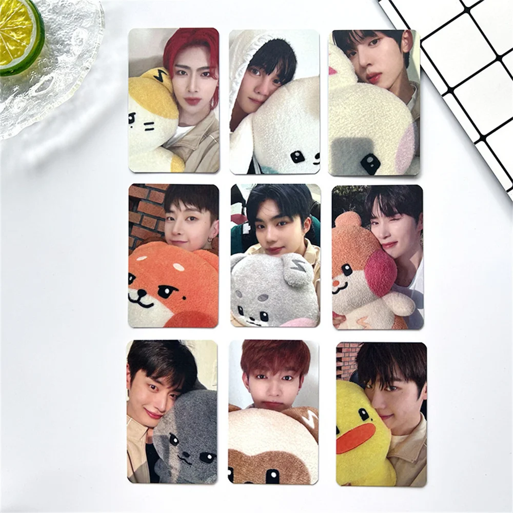 Kpop ZB1 Photocard, Double Sides impressão, cartão especial revestido, estilo coreano, fãs coleção cartão postal, Zerobasee, 9pcs, conjunto