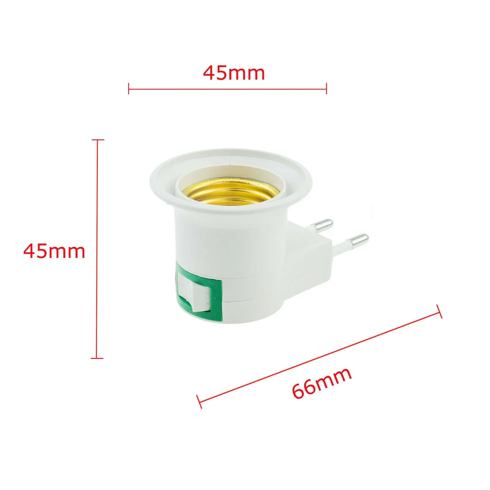 E27 LED-lampen Socket Base Lamphouder EU US Plug Adapter Converter met AAN/UIT-schakelaar Lampvoet voor led-lamp
