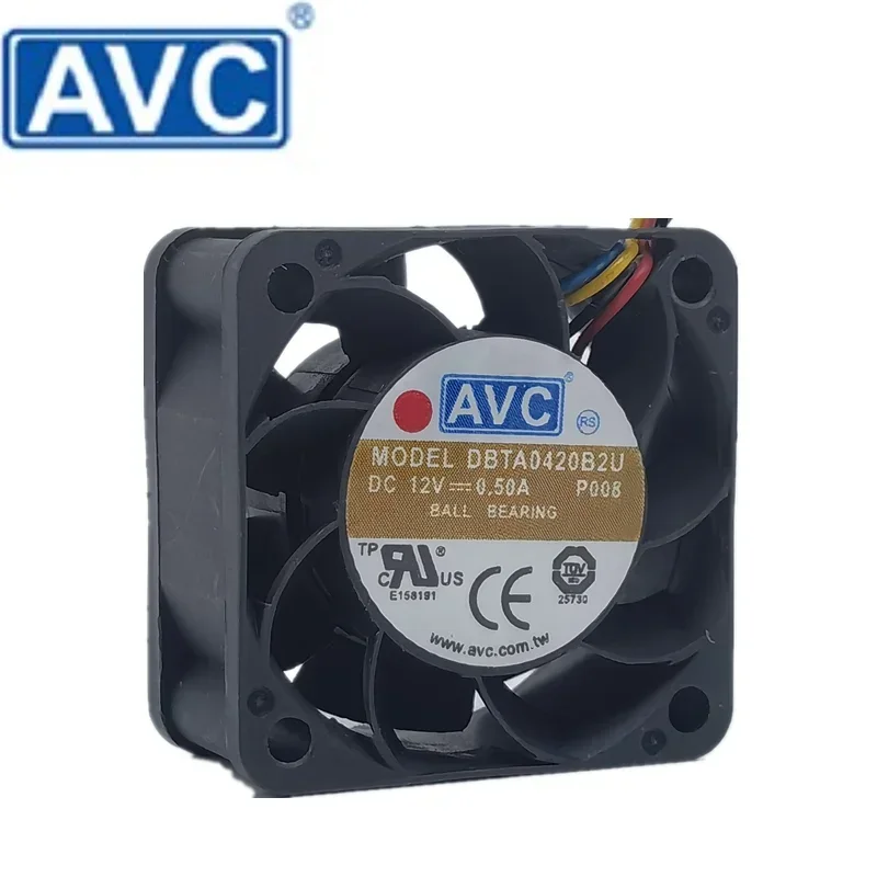 DBTA0420B2U-P037 32030087 -001 Kipas 4Cm 40Mm 40X40X20Mm DC12V 0,50A 4 Baris Kipas Pendingin Volume Tinggi untuk Sasis Server Kecil