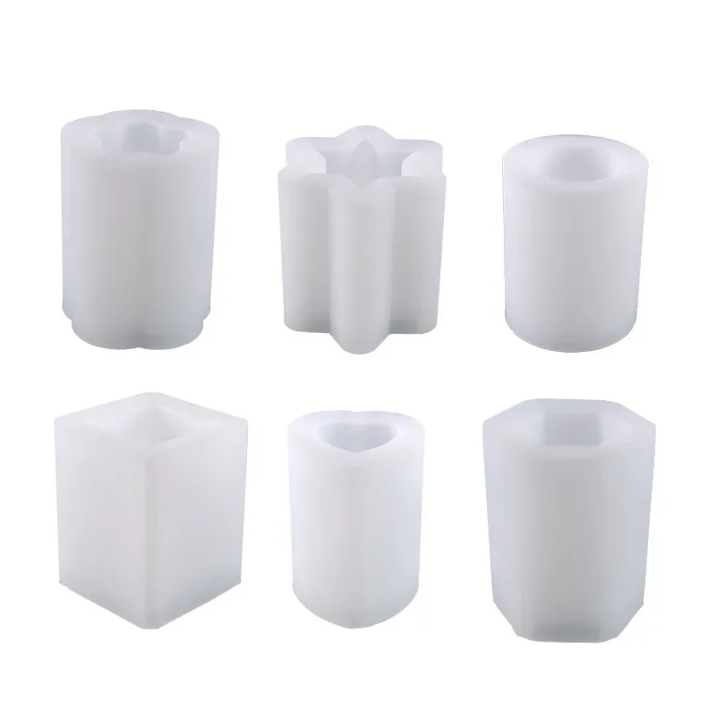 Pen Holder Storage Box Clay Silicone Molds Flowerpot Vase Concret Cement Resin Mold Aromatherapy Candle Cup Mould