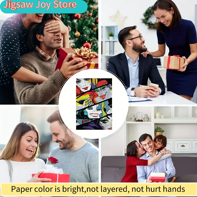 1000피스 퍼즐 DIY 선물 악당 우르술라 크루엘라 말레피센트 악의 여왕 휴일 선물 캐주얼 퍼즐 게임룸 홈 월 데코