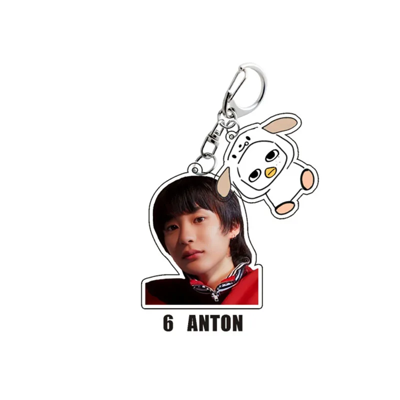 Kpop Rise نصف الجسم تشكل الصورة والكرتون تشيبي سلسلة مفاتيح مصنوعة من الأكريليك RII Sunz SHOTARO WONBIN SOHEE ANTON EUNSEOK SEUNGHAN Rze