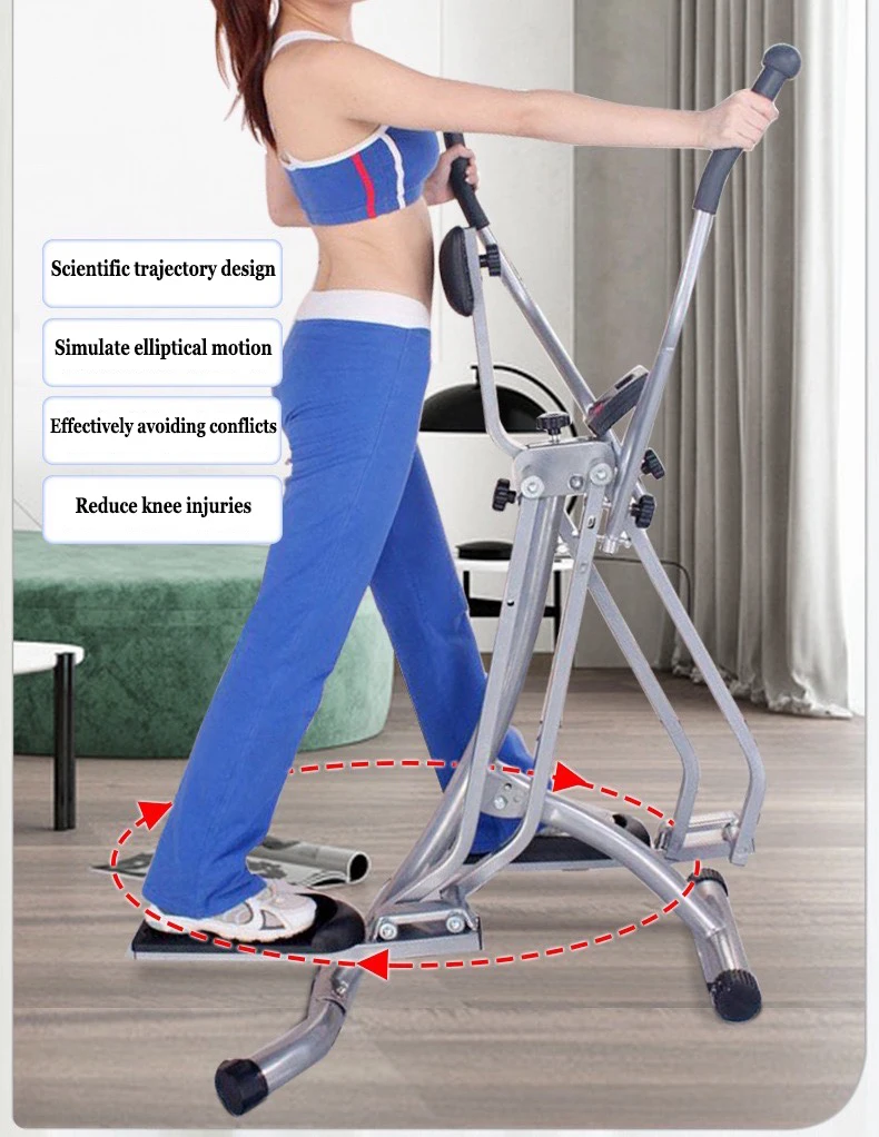 Indoor Home Fitness Equipment, Foldable 3D Spacewalk Machine, Leg, Waist, And Hip Trainer, Glider, Walker, Stepper Machine