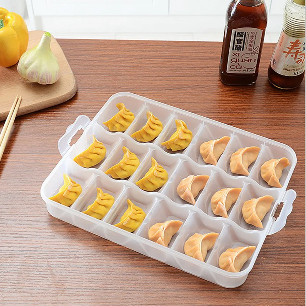 

Dumpling Storage Box Four-Layer Stackable Pp Container With Handle For Refrigerator Camping Kitchen Organizers