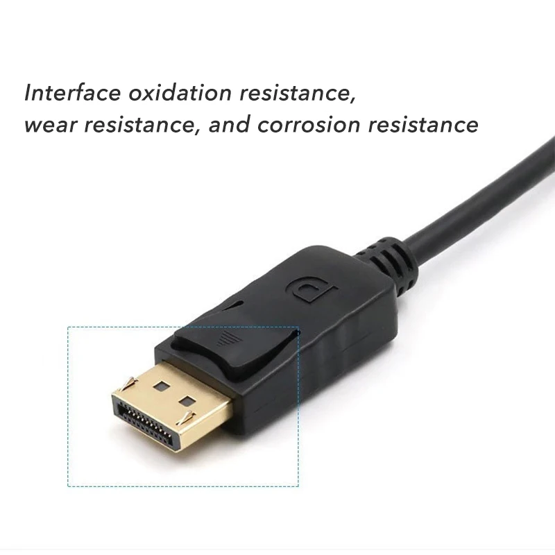 4K UHD Displayport to HDMI-comptible  Video Converter Cable Male to Female DP to HDTV for PC Computer