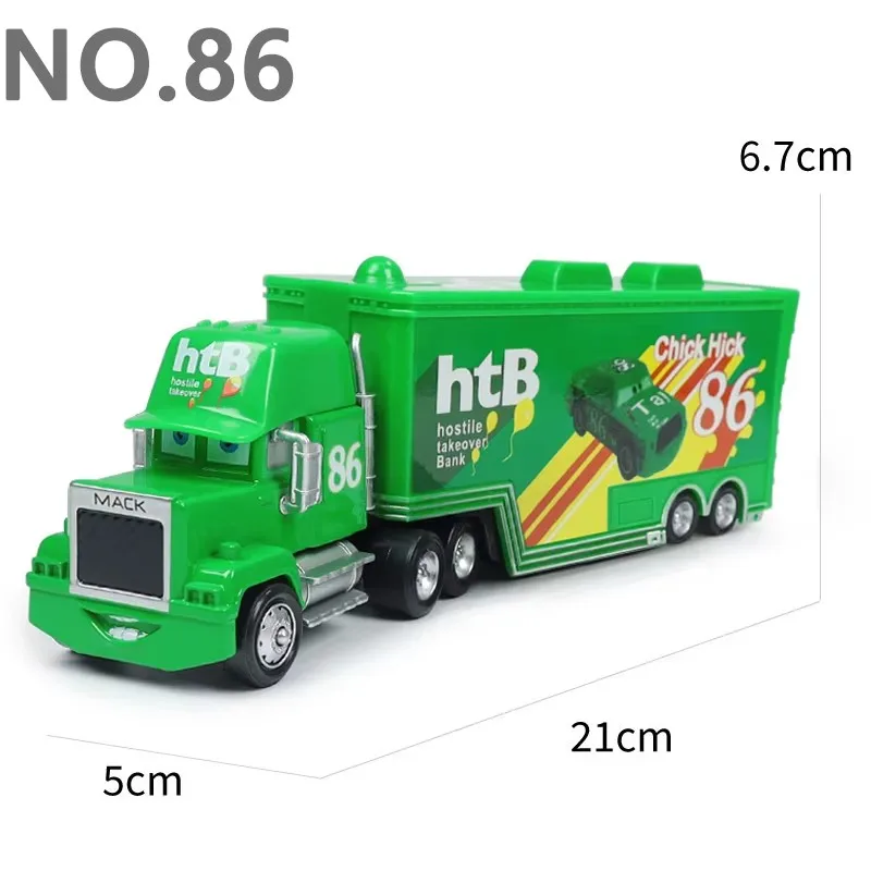 Autospielzeug-Hauler Jackson Storm Lightning McQueen Murray Clutchburn's Hauler Legierungs-Druckguss-Modell Container-Hauler Spielzeug-LKW – Detail 17