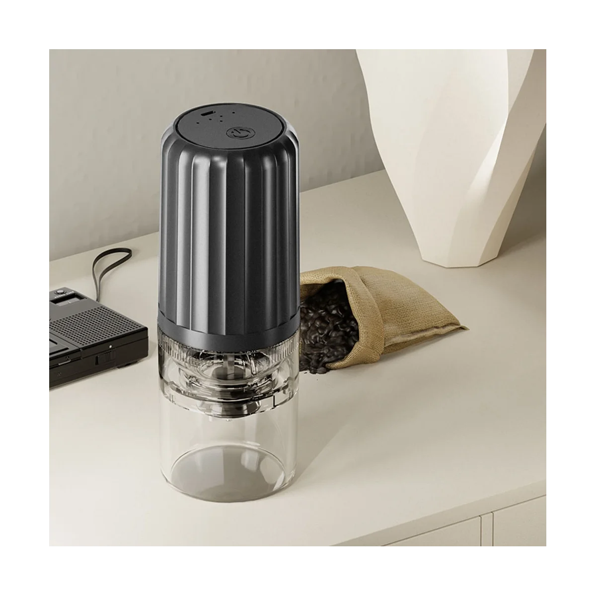 電気コーヒーグラインダー、スパイスグラインダー、コーヒー豆グラインダー、エスプレッソグラインダー、白