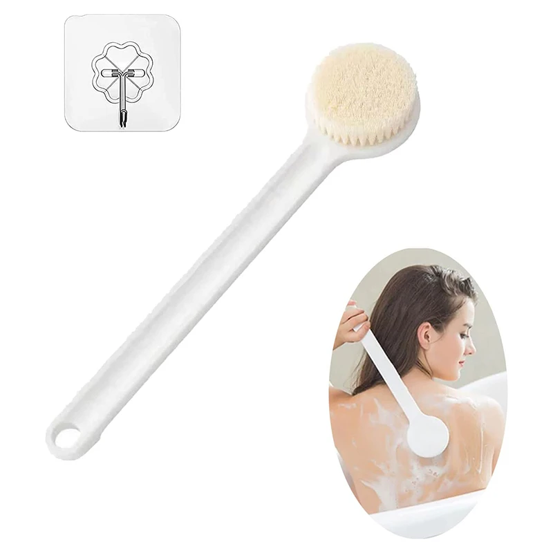 2024 Bath Brush Long Handle Exfoliating Scrub Skin Massager Exfoliation Bathroom Brush Back Body Bath Shower Cleaning Brushes