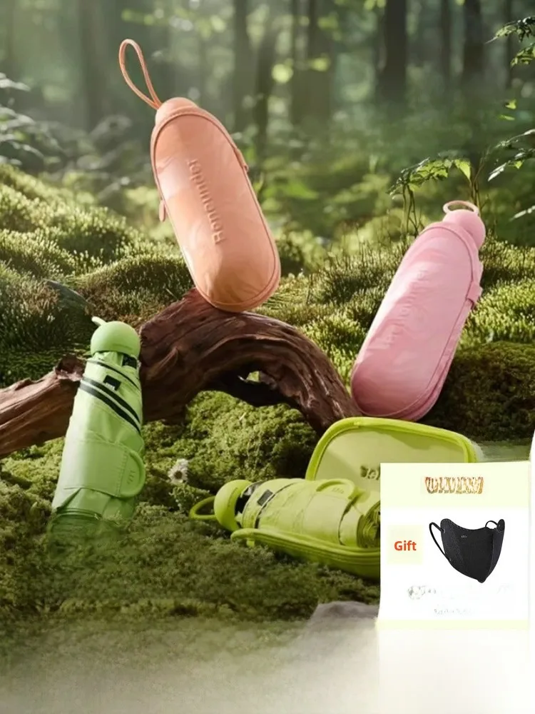 

Portable Cact UV Protection Umbrella for Women Bla Glue Sunade Rainproof Capsule Umbrella Fre Trend Aluminum Alloy