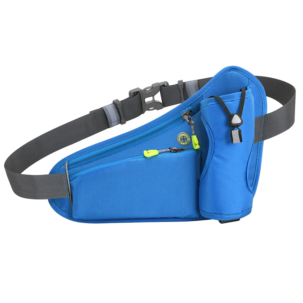 Hydration Belt Pack Reflective Running Bum Bag Large Capacity Water Bottle Holder Bag Multifunction for Running Cycling