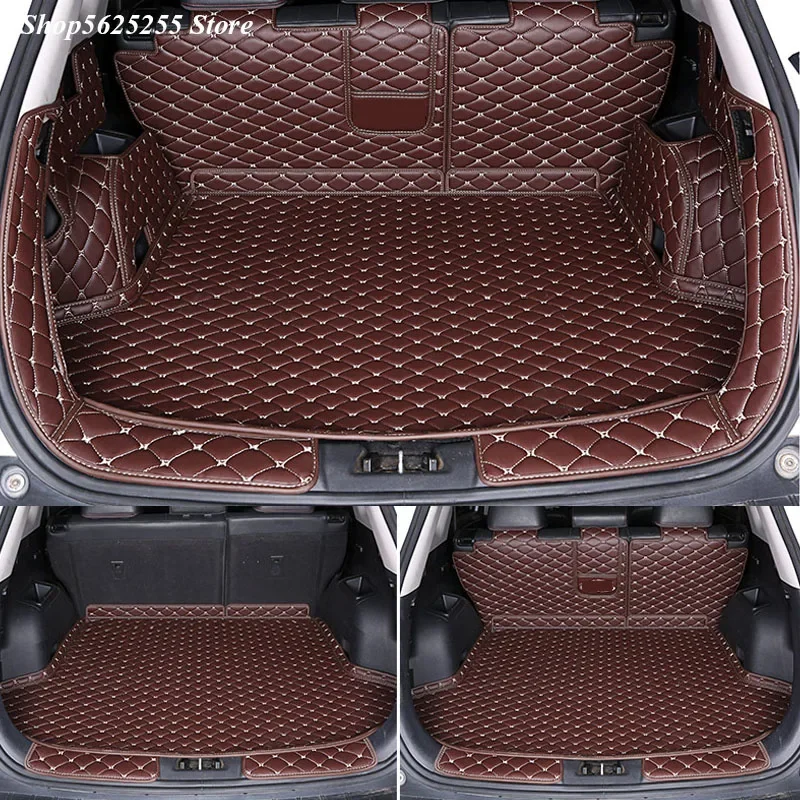 For Subaru Forester 2019 2020 2021 Leather Rear Trunk Mat Car Mats Liner Cargo Carpet Anti-Kick Protector Pad Auto Accessories