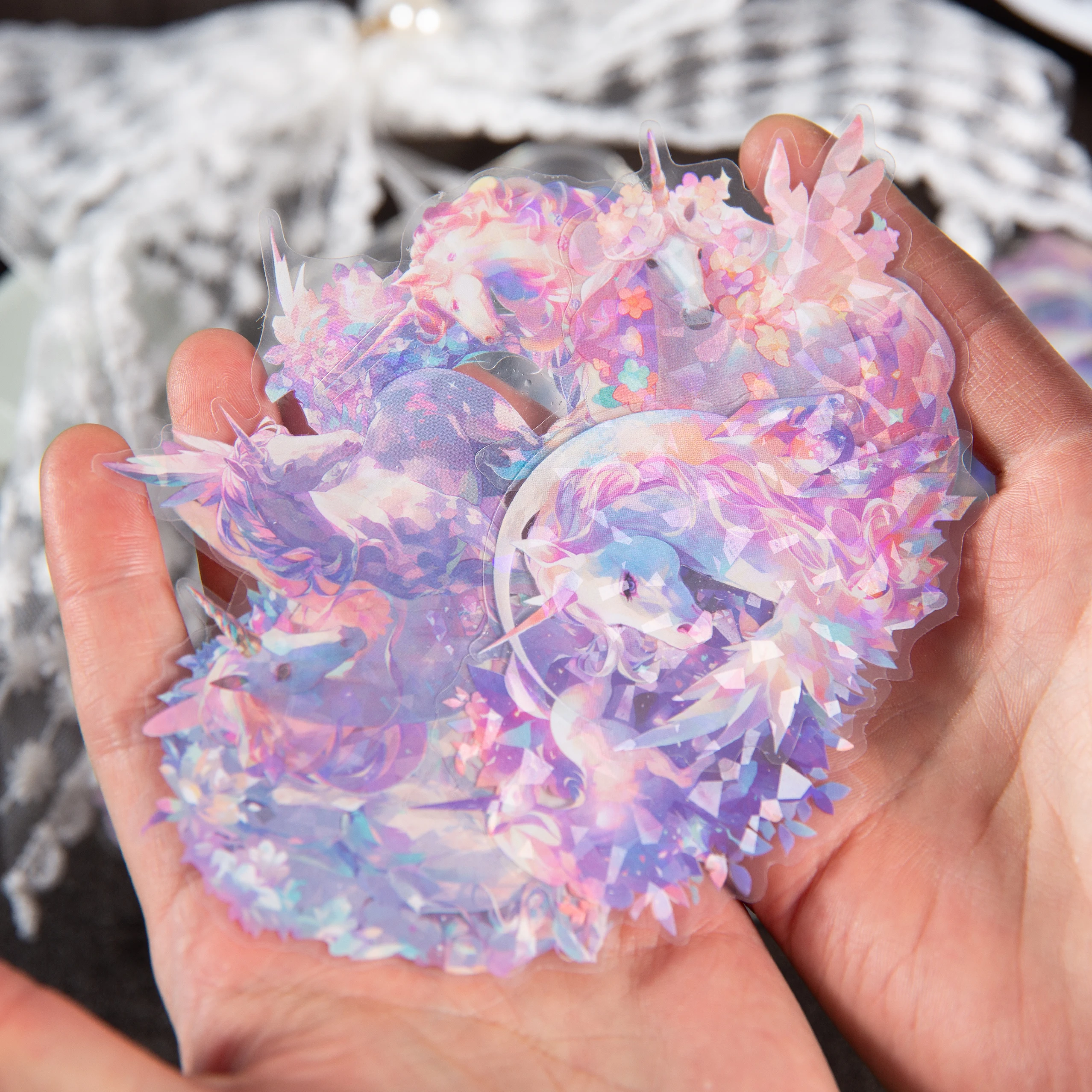 

10 шт., кавайные легкие наклейки для домашних животных, мечта, единорог, сделай сам, скрапбук, дневник, альбом, чехол для телефона, эстетика, канцелярские принадлежности