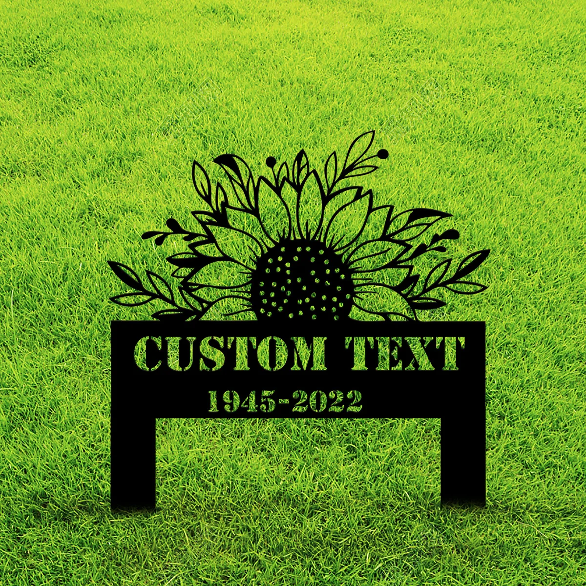 Custom Personalized Sunflower Memorial Plaque Stake, Memorial Gifts for Loss of Mother, Memorial Sign, In Loving Memory Gift