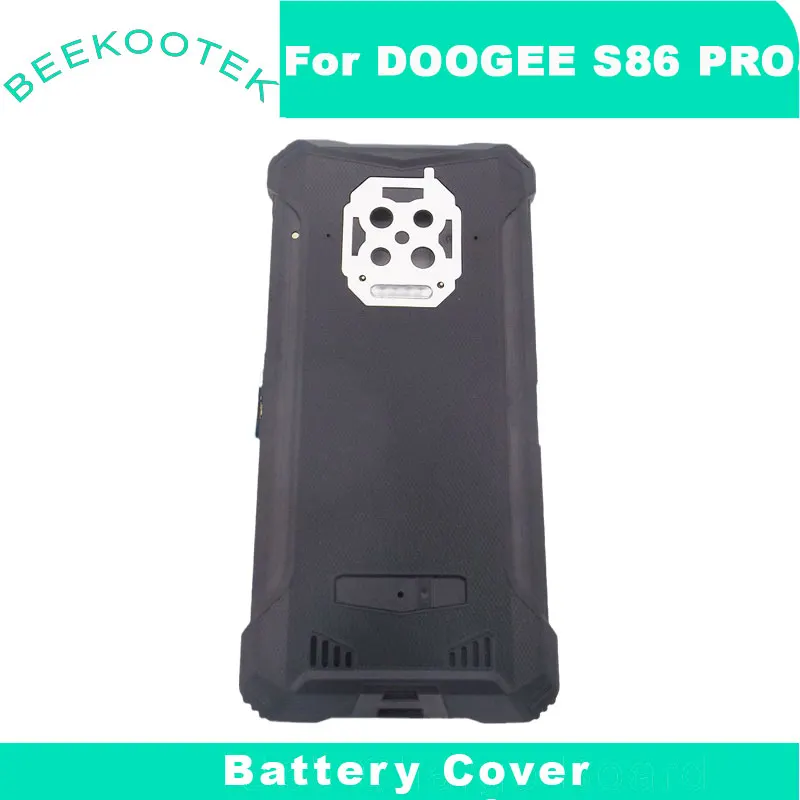 Nowa oryginalna pokrywa baterii DOOGEE S86 Pro z odbiornikiem linii papilarnych i mikrofonem FPC do smartfona DOOGEE S86 S86 Pro