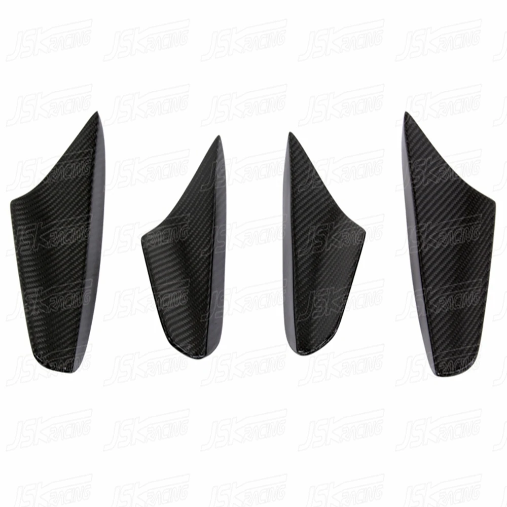 Jsk Style Carbon Fiber Front Bumper Canards For Vw Scirocco R 2009-2014(JSKVWSC09016)