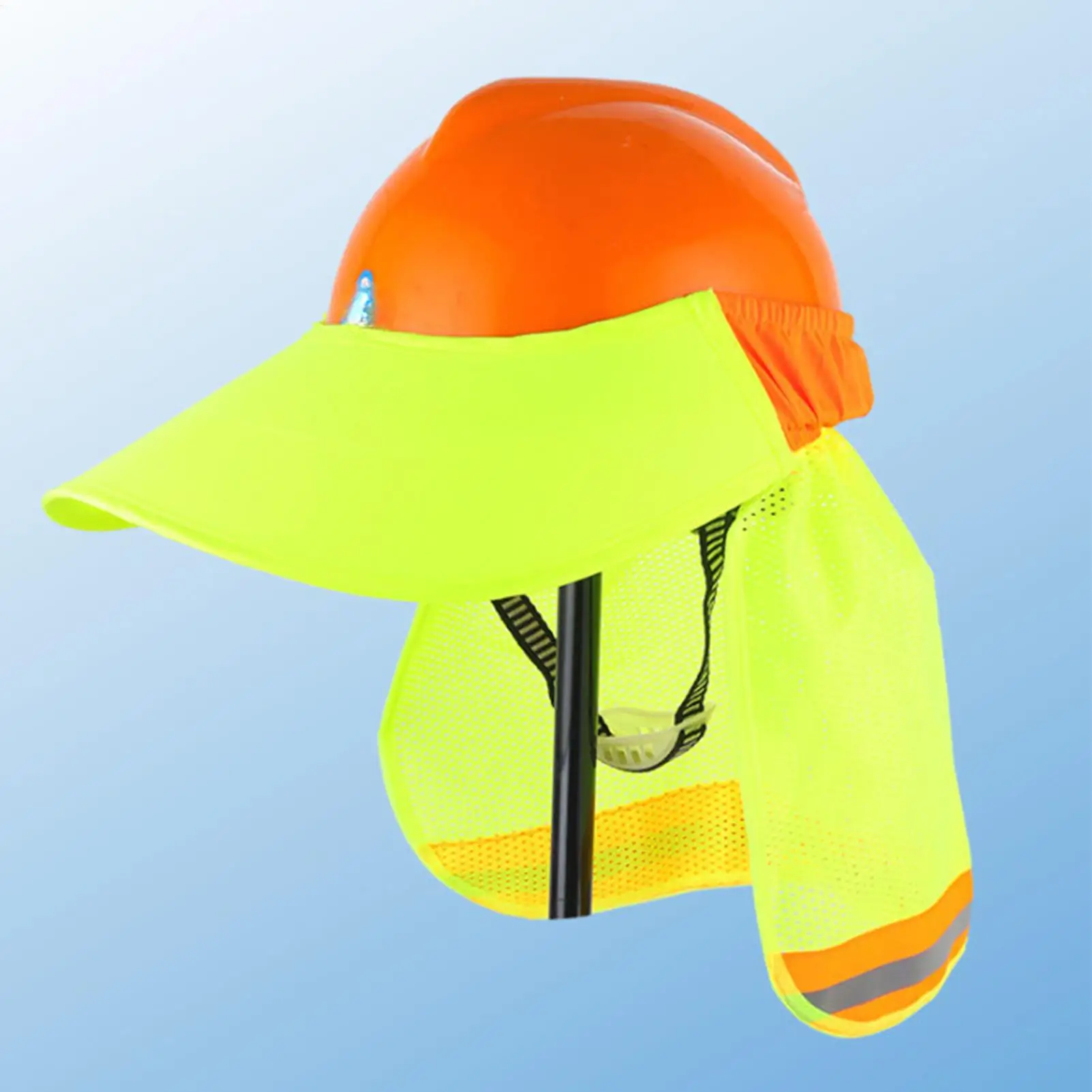 Hard Hat Shade Full Brim Hard Hat Sun Shield Anti-UV Breathable Safety Helmet Visor Adjustable Tightness For Labor Protection