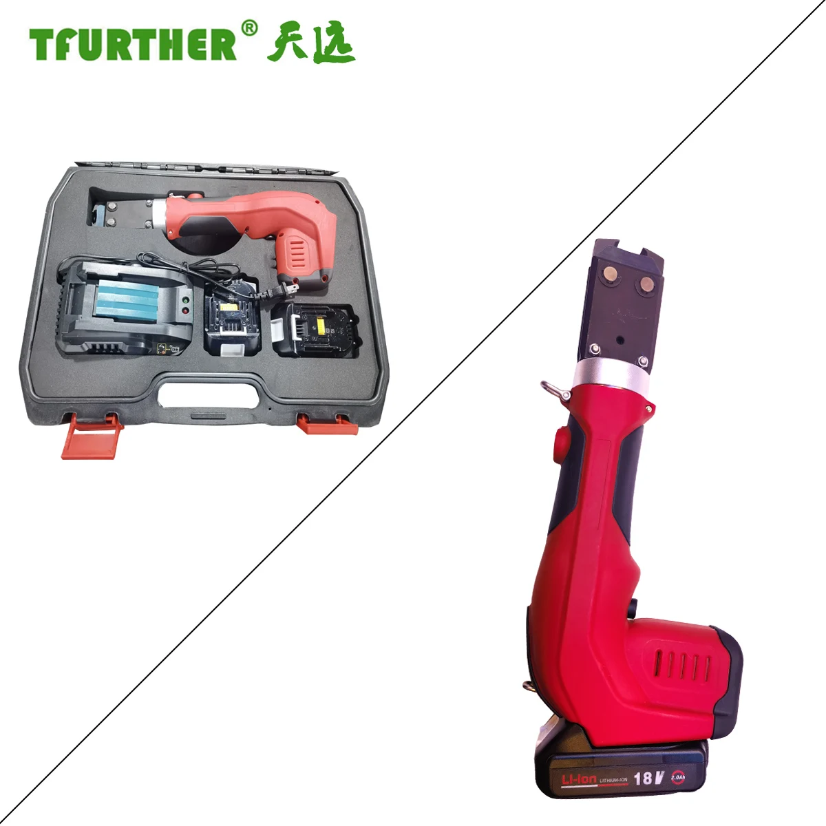 Factory Customization TE7000 Electric Single Lug Clamp Pliers Rechargeable 7000N Clamping Force Metric Measurement Cutting