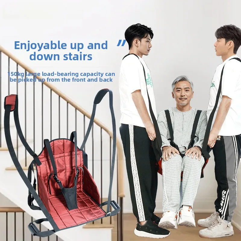 Patient Transfer Sheet for Stairs & Bed - Portable Lifting Sling for Wheelchair & Elderly Care
