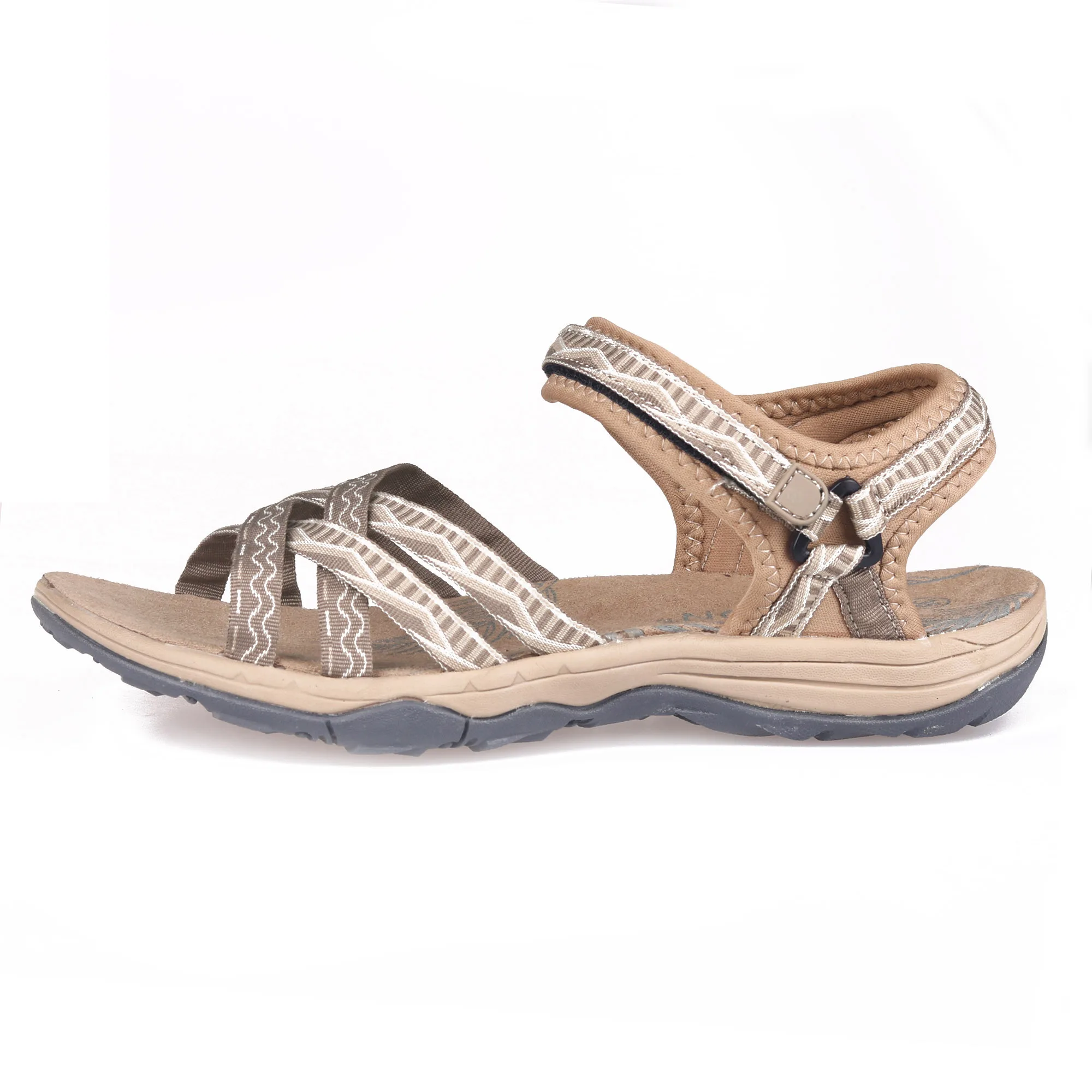 GRITION Strandsandalen für Damen, Sommer, Outdoor, flache Schuhe, Damen, offene Spitze, 2021, leicht, atmungsaktiv, Wandern, Trekking, lässig