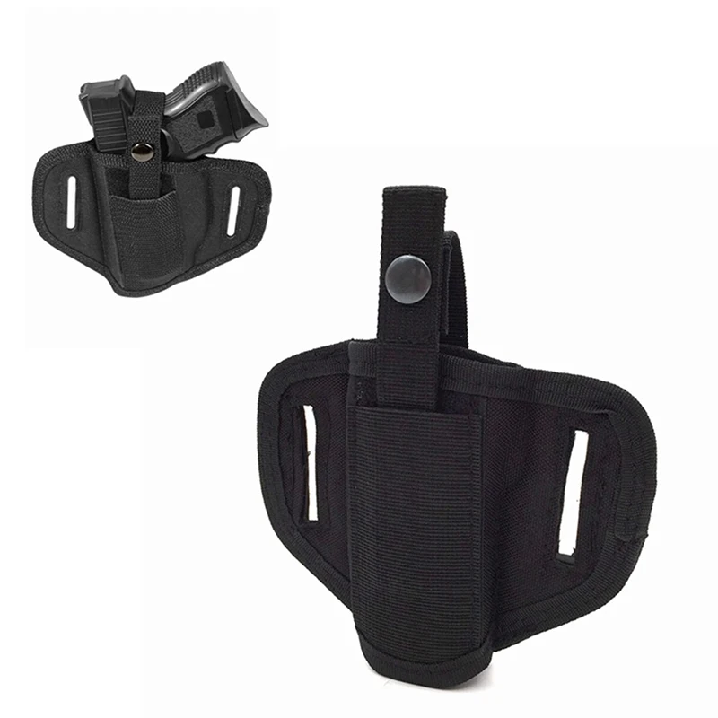 600D Nylon Tactical Gun Holster Concealed Carry Holster Wear Belt Holster Airsoft Gun Bag for Compact Subcompact Pistols Handgun