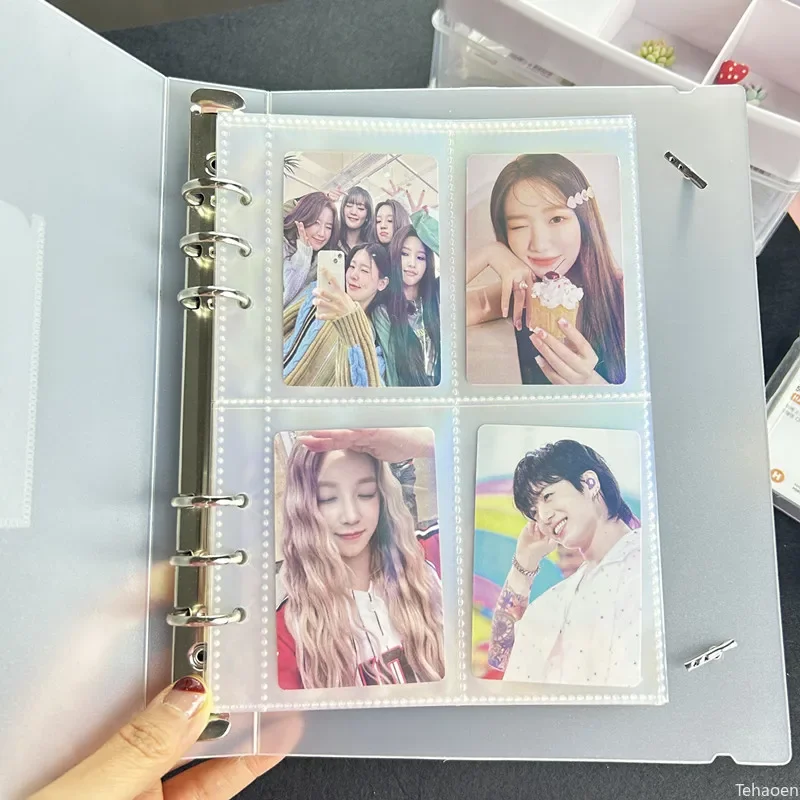 Carpeta para Photocards, Funda Protectora, Álbum de Fotos Kpop, Carpeta Simple para Tarjetas, Libro de Colección, Carpeta de Papelería Escolar Kpop
