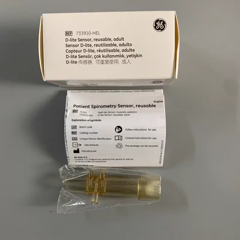 

733910-HEL Original GE Ohmeda Reusable D-Lite Spirometry Sensor for Adult