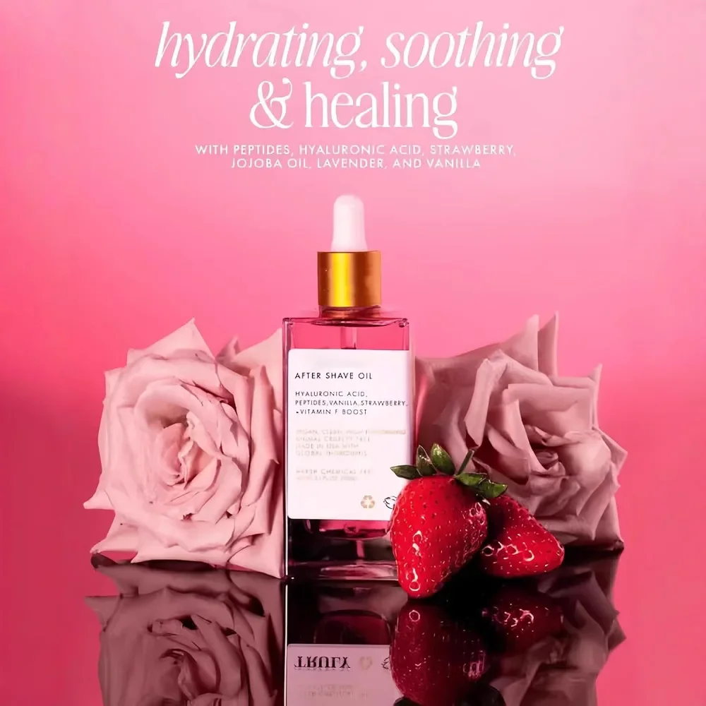 Strawberry Vanilla After Shave Oil Strawberry Scented Soft After-shave Oil