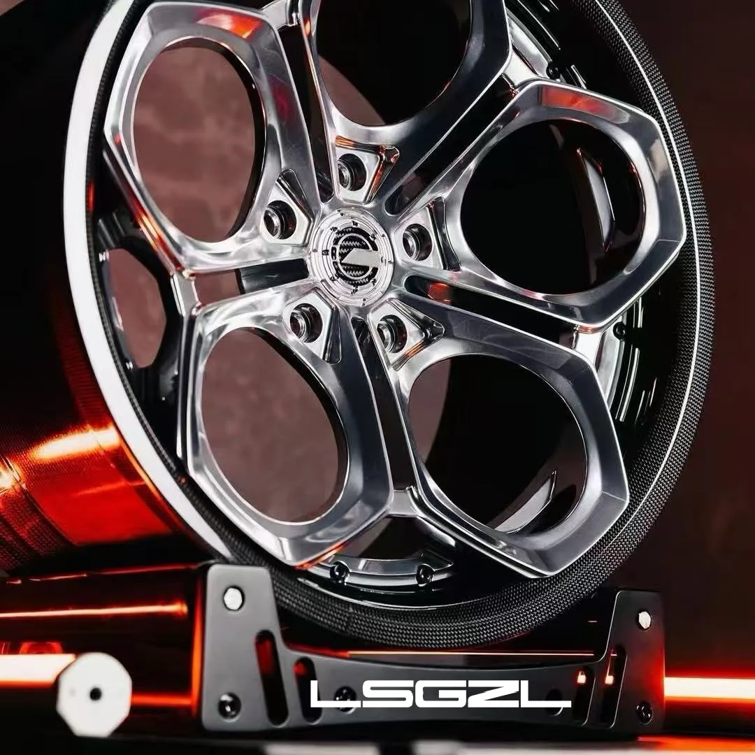 LSGZL Deep Dish Polish Chrome Forged Wheel 18 19 20 21 22  Inch  Alloy Wheel for Mercedes Benz/land Rover/mustang/bmw