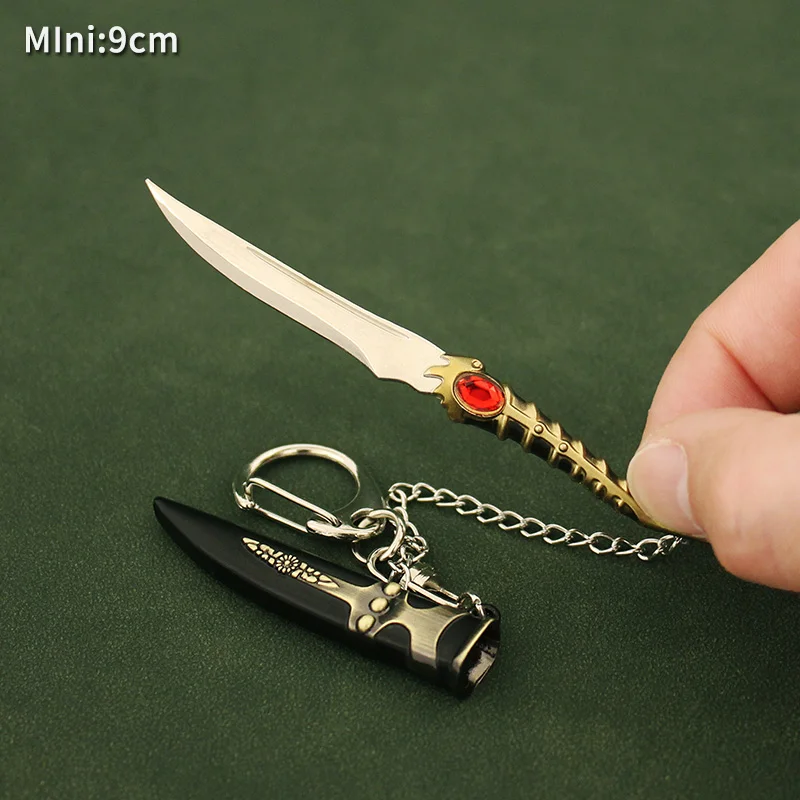 Porte-clés Dagger Longclaw pour garçons, porte-clés épée, jeu, périphérique, organisation des trônes, arme en métal, modèle pendentif, cadeau Valyrian Catspaw, 9cm