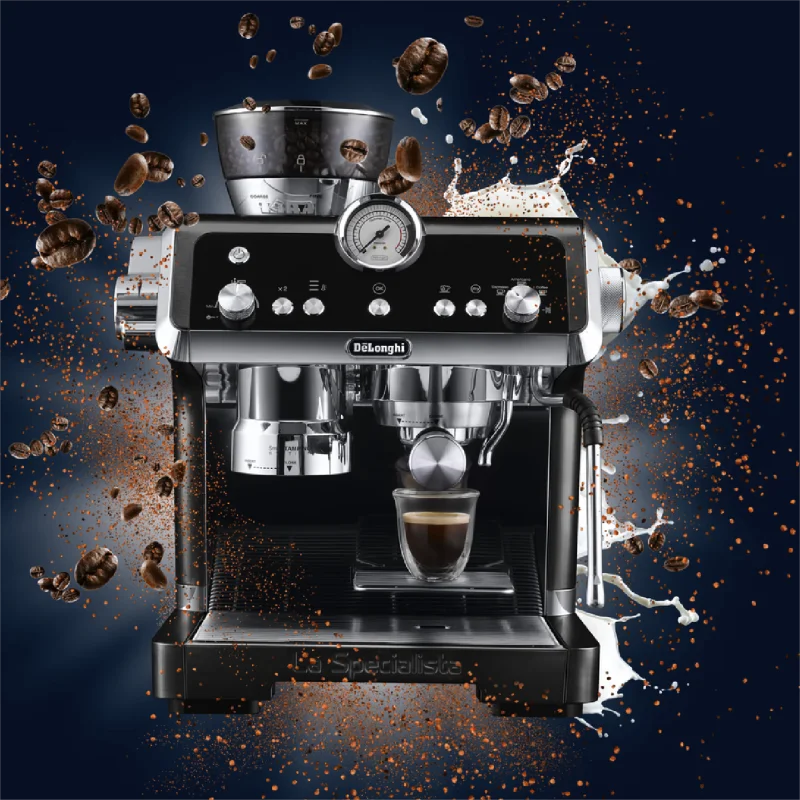 Delonghi coffee machine semi-automatic EC9355 with grinder for frothing milk