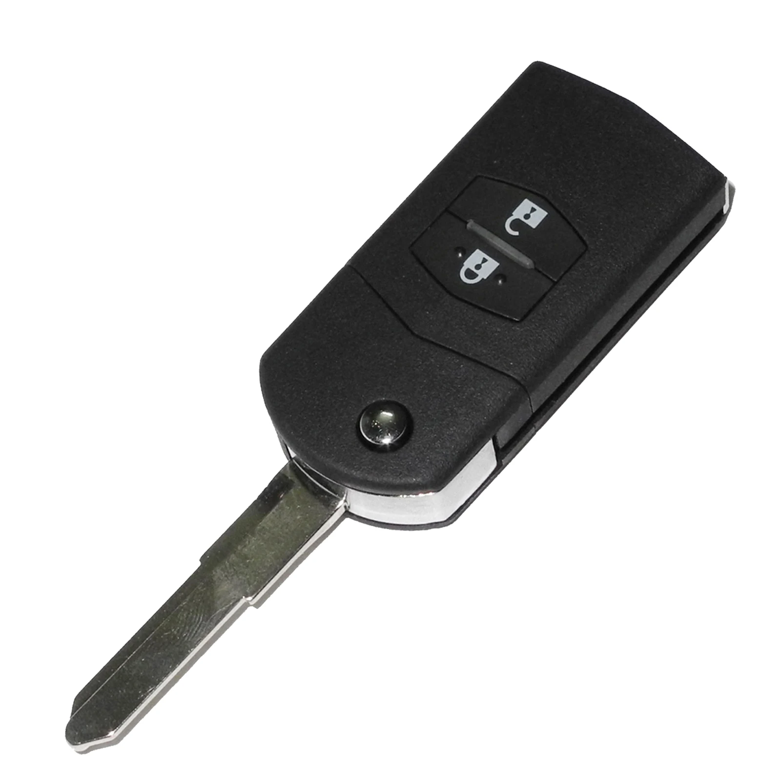 Jingyuqin 3 Buttons Key Shell Cover Styling For Mazda 2 3 5 6 RX8 MX5 Flip Remote Case Fob Replacement 3 BTN no Logo