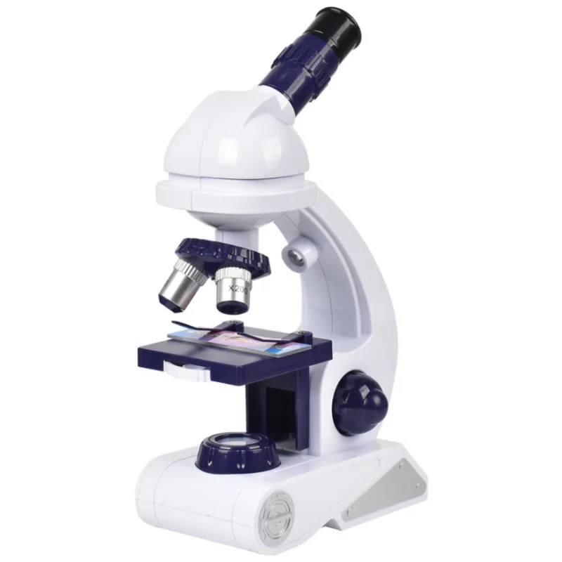 Children Microscope Kit 450x Biological School Home Science Experiment Educational 10x Magnifier Portable Microscope