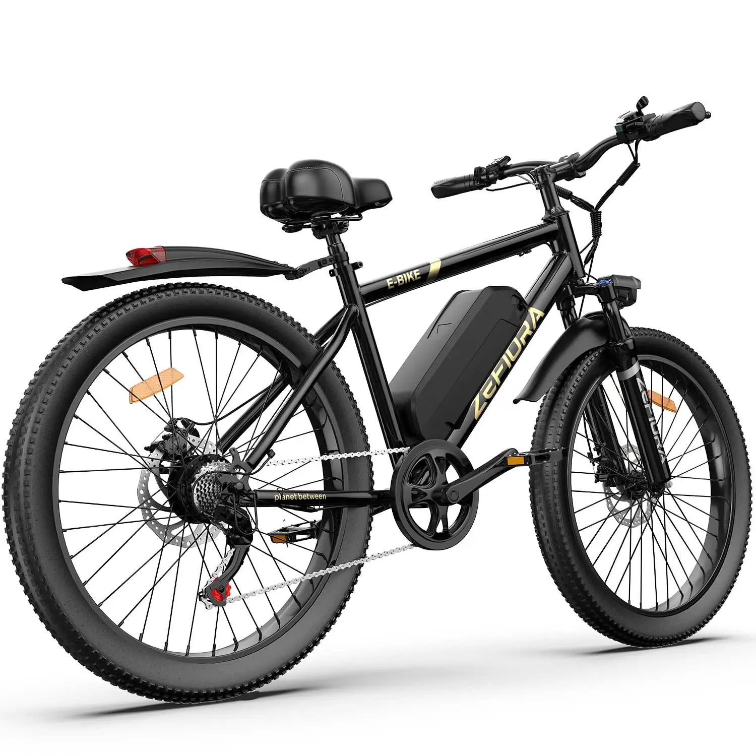 1500W Electric Mountain Bike, 25 MPH 55 Miles Range, 48V 15Ah Battery, 7-Speed 26