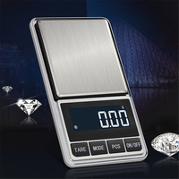 0.01g Electronic Digital Scale Portable Mini Scale Precision Professional Pocket Scale Milligram 500/200G Calibration Weights