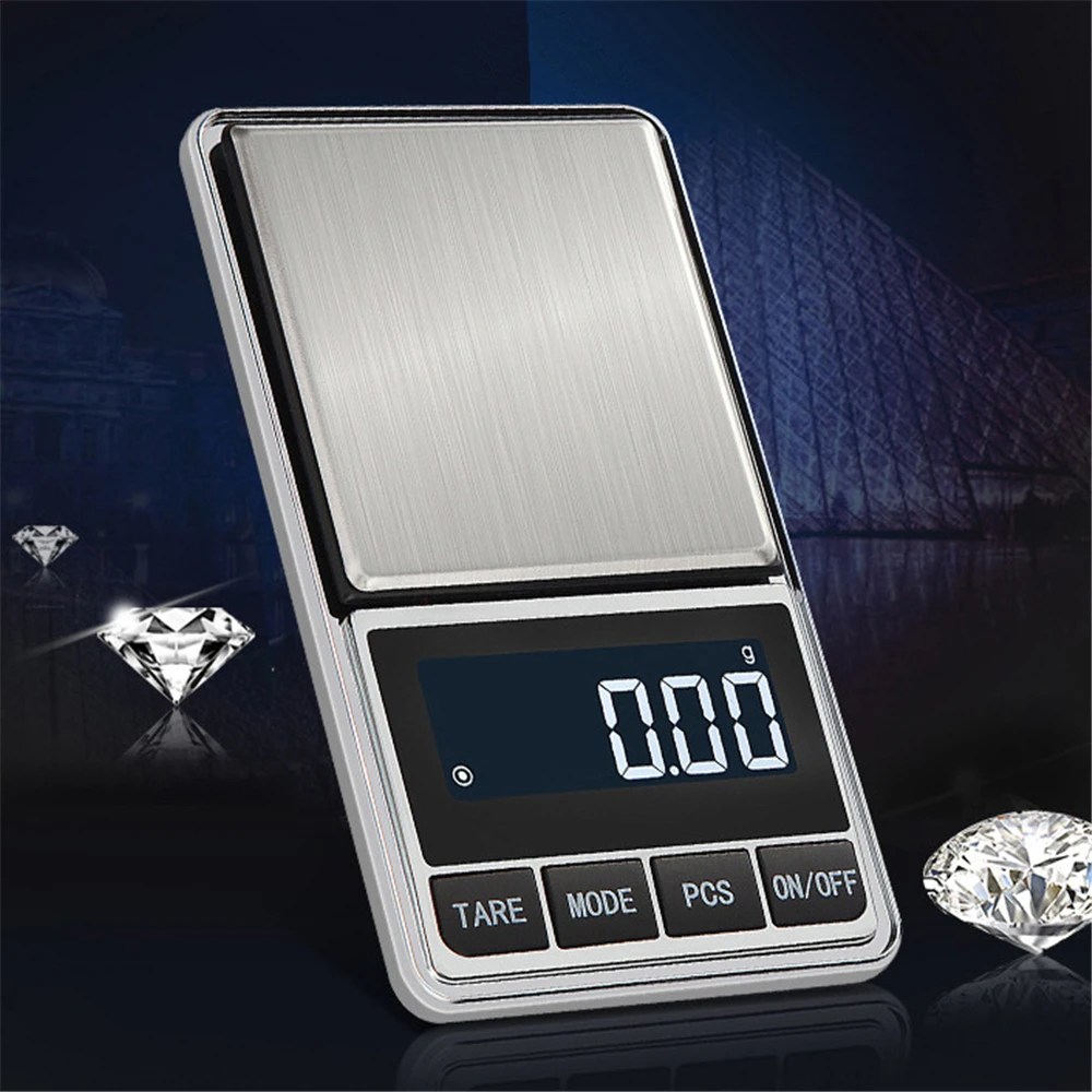 0.01g Jewelry Scales Precision Digital Scale Mini Pocket Scale Electronic Gram Scales 500G/200G Kitchen Coffee Scales 200G/500G